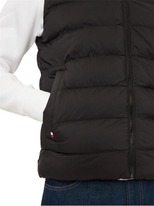 Smanicato trapuntato nero Tommy Hilfiger | MW0MW37255BDS